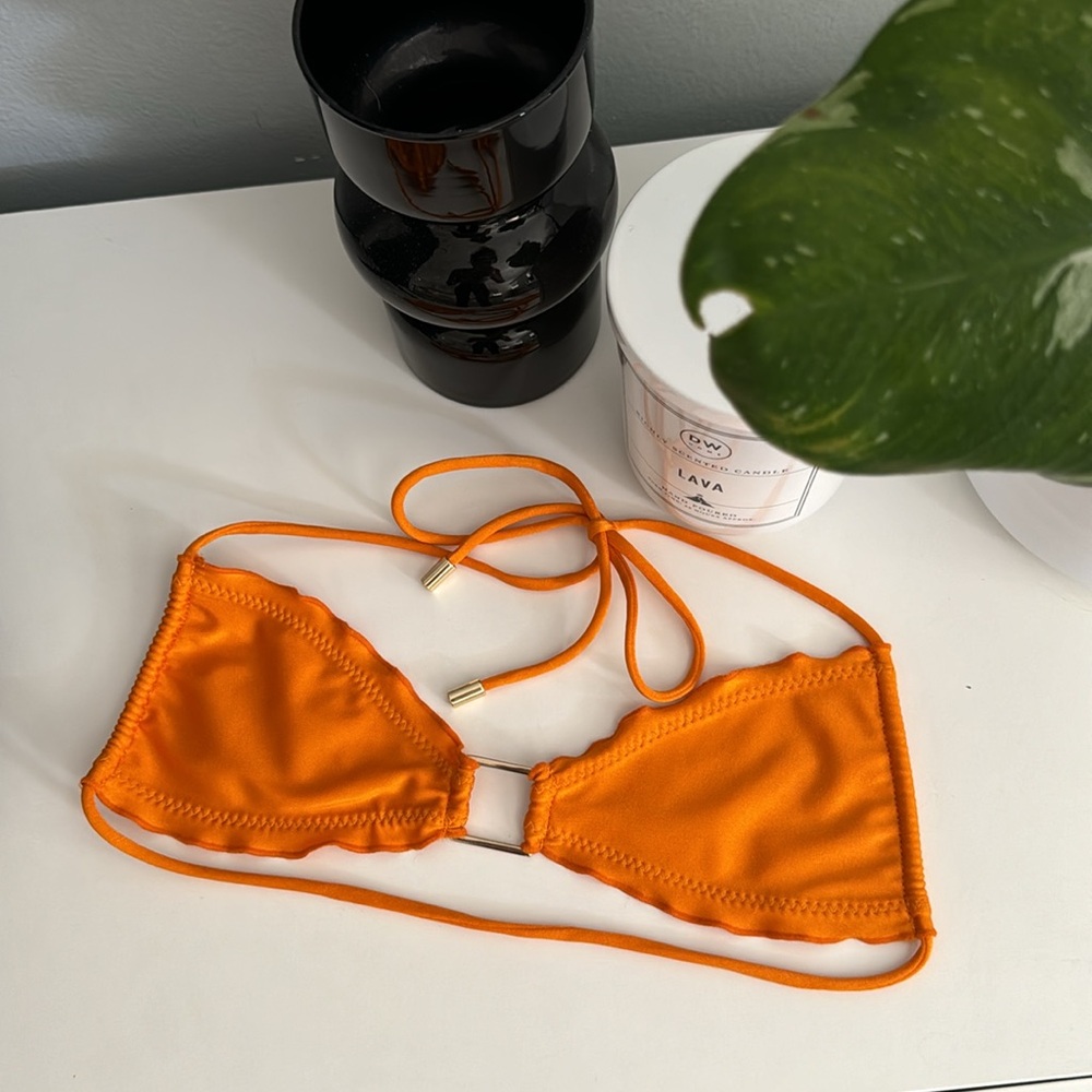 CANALUZ SWIM Playa Bandeau Top in Mango